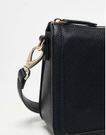 Valentino ivy clean shoulder bag with detachable crossbody strap in black